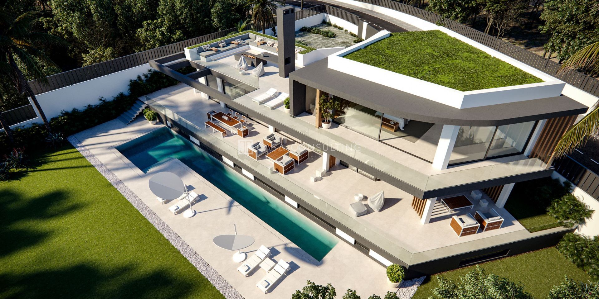 Off plan 5 bedrooms villa project on the Golden Mile, Marbella 