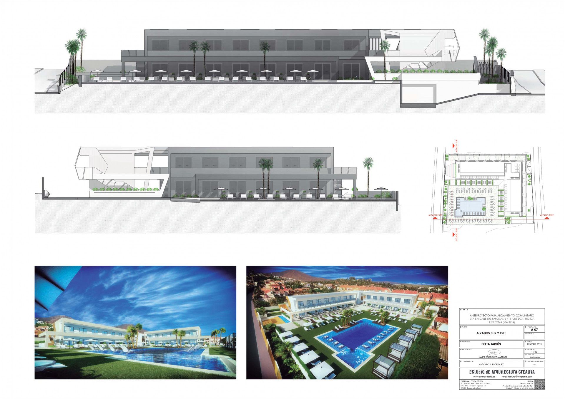 UNIQUE Plot for apartment hotel or 3 villas just in 500 meters from the sea.