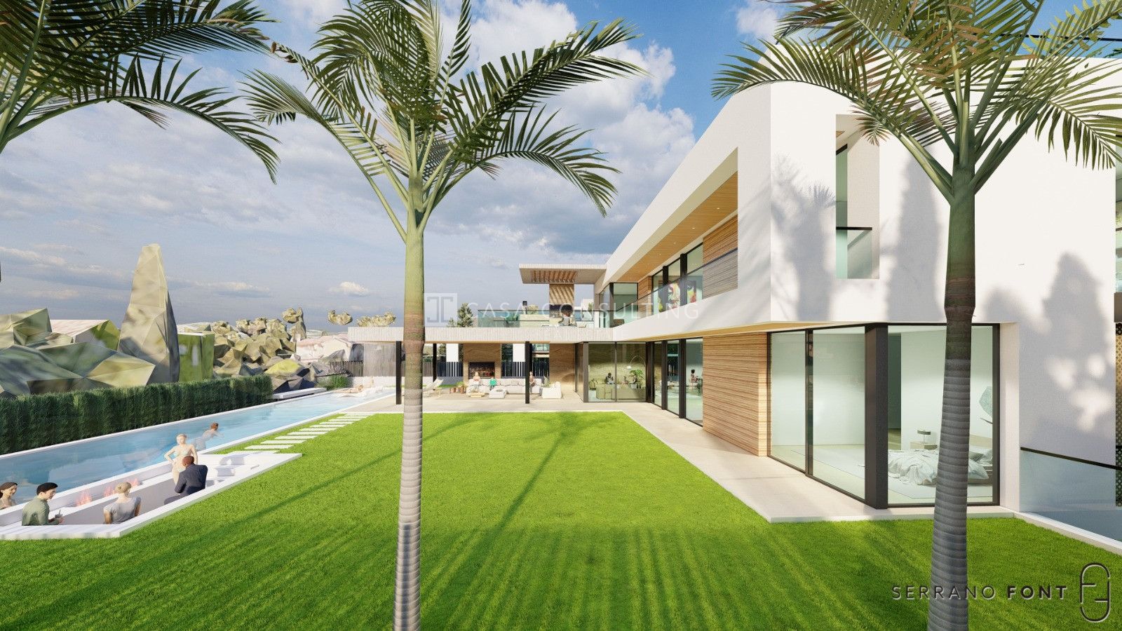 New villa project of 6 bedrooms, Parcelas del Golf, Nueva Andalucia 